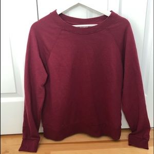 Burgundy Divided Crewneck